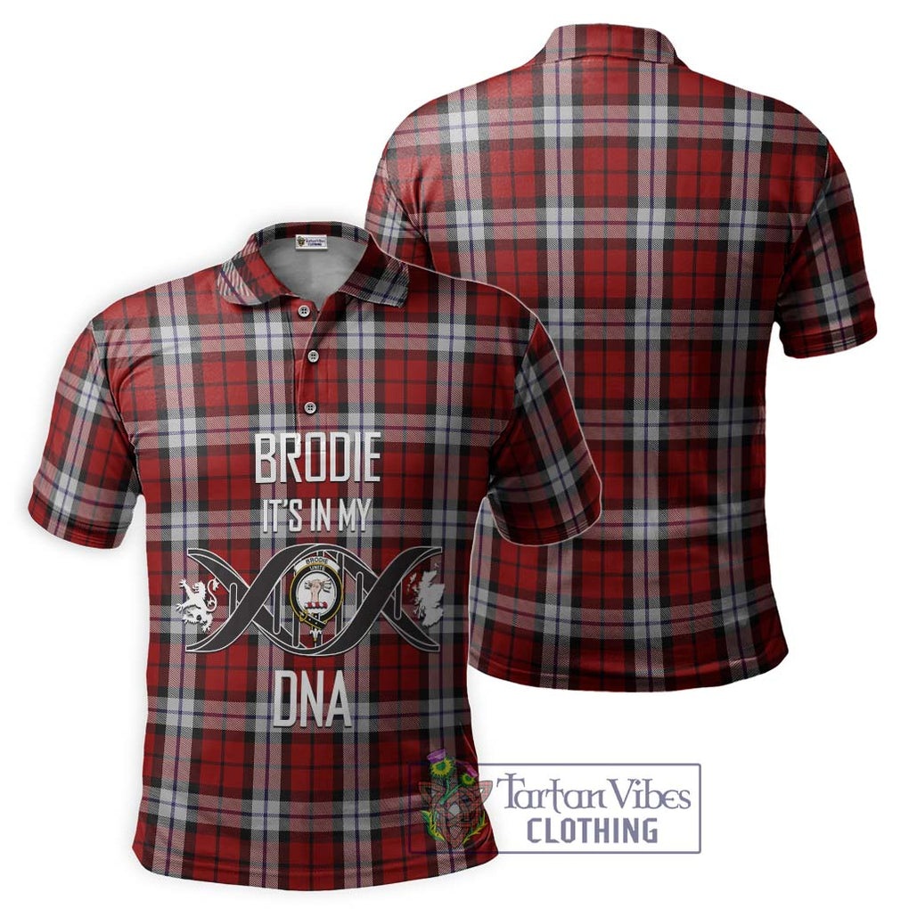 Brodie Dress Tartan Polo Shirt with Family Crest DNA In Me Style - Tartanvibesclothing Shop