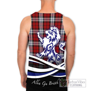 Brodie Dress Tartan Men's Tank Top with Alba Gu Brath Regal Lion Emblem