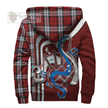 Brodie Dress Tartan Sherpa Hoodie with Epic Bagpipe Style