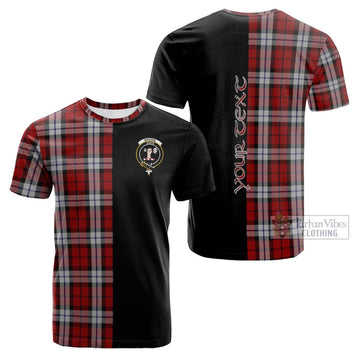 Brodie Dress Tartan Cotton T-shirt with Family Crest and Half Of Me Style