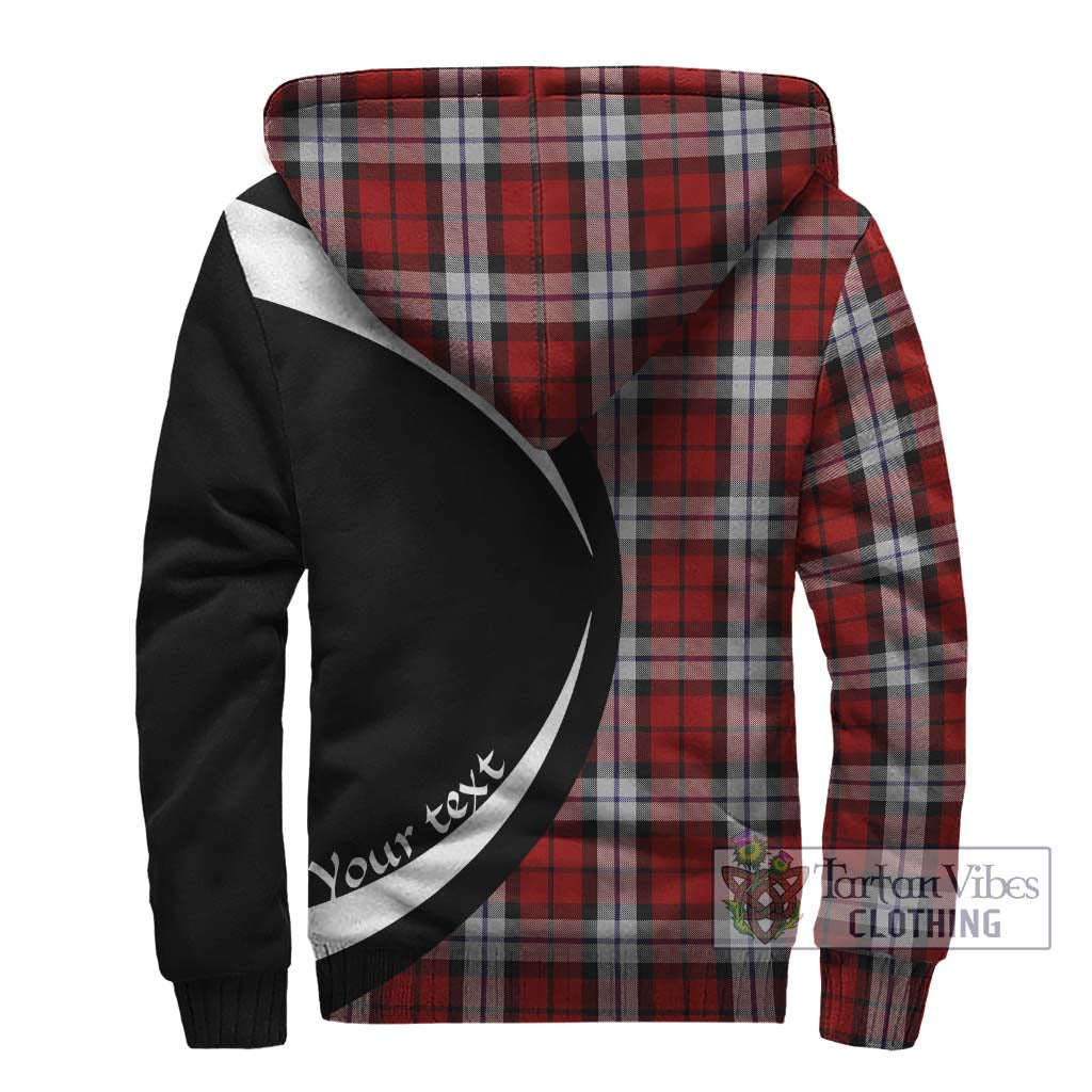 Tartan Vibes Clothing Brodie Dress Tartan Sherpa Hoodie with Family Crest Circle Style