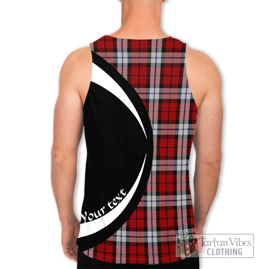 Tartan Vibes Clothing Brodie Dress Tartan Men's Tank Top with Family Crest Circle Style