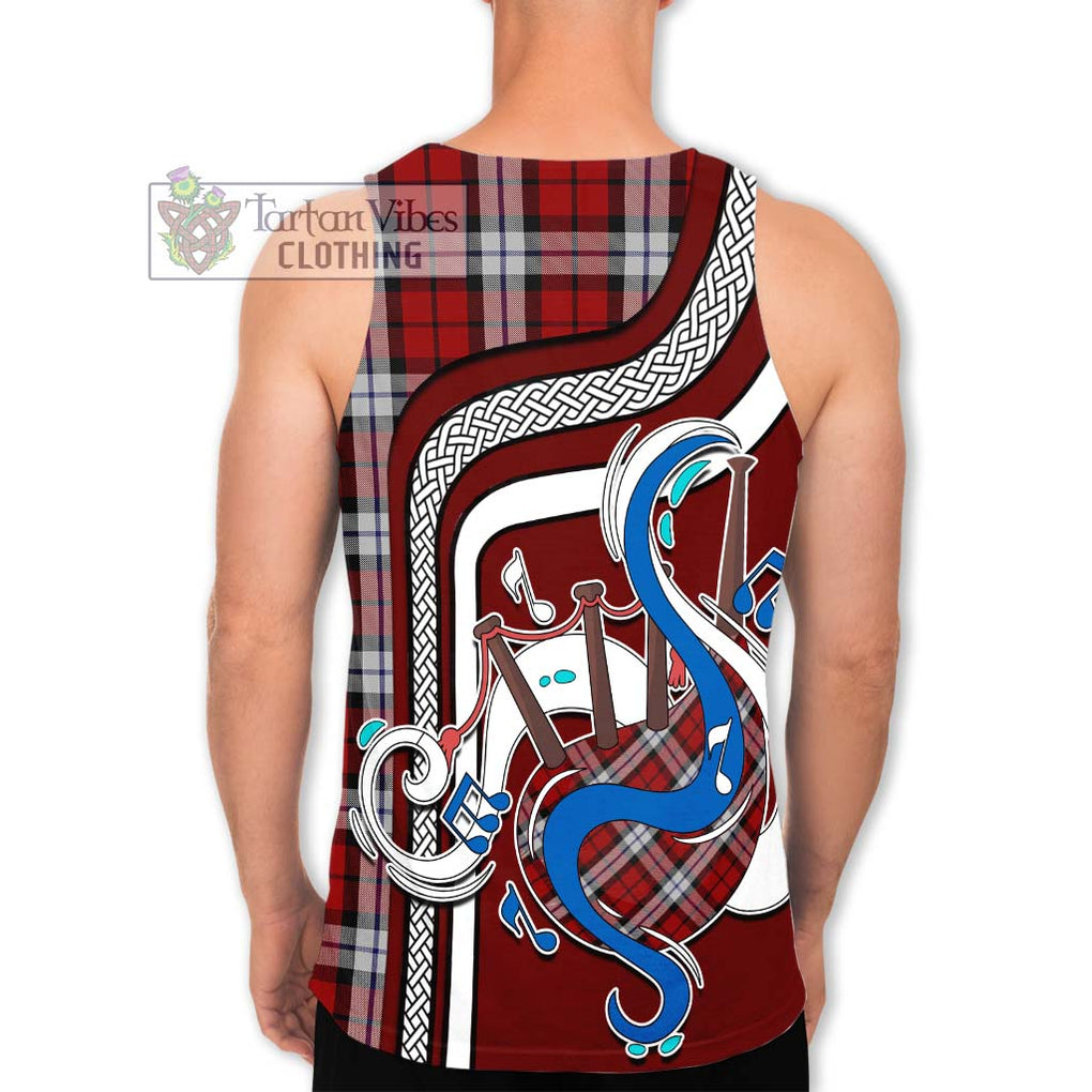 Brodie Dress Tartan Men's Tank Top with Epic Bagpipe Style - Tartanvibesclothing Shop