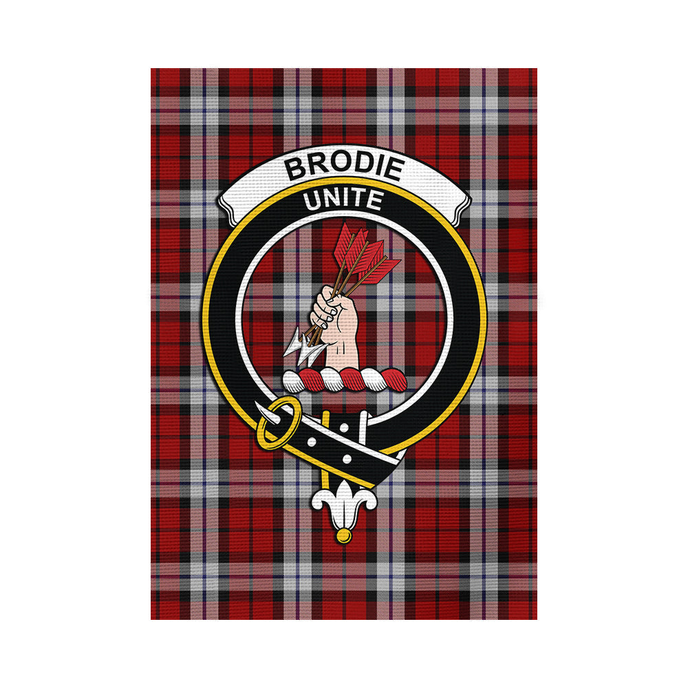 Brodie Dress Tartan Flag with Family Crest - Tartanvibesclothing