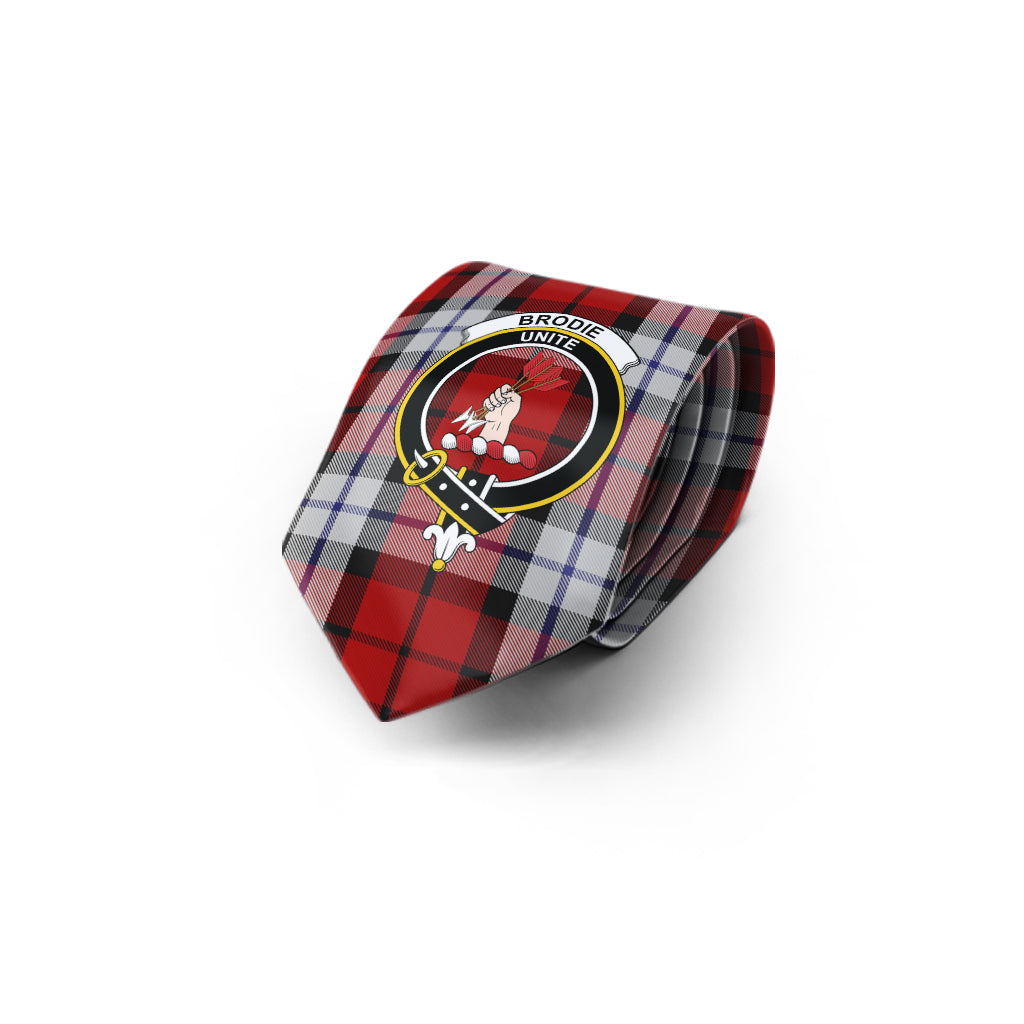 Brodie Dress Tartan Classic Necktie with Family Crest - Tartan Vibes Clothing