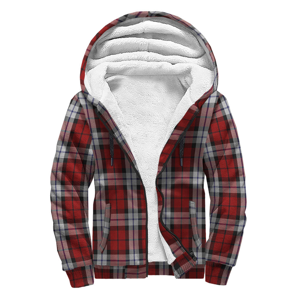 Brodie Dress Tartan Sherpa Hoodie with Family Crest - Tartanvibesclothing