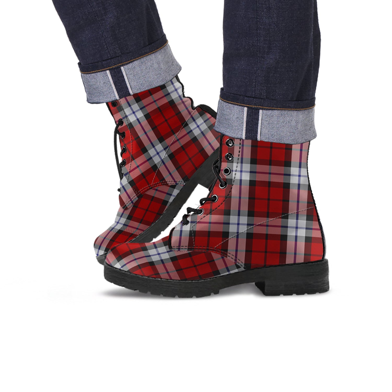 Brodie Dress Tartan Leather Boots - Tartanvibesclothing