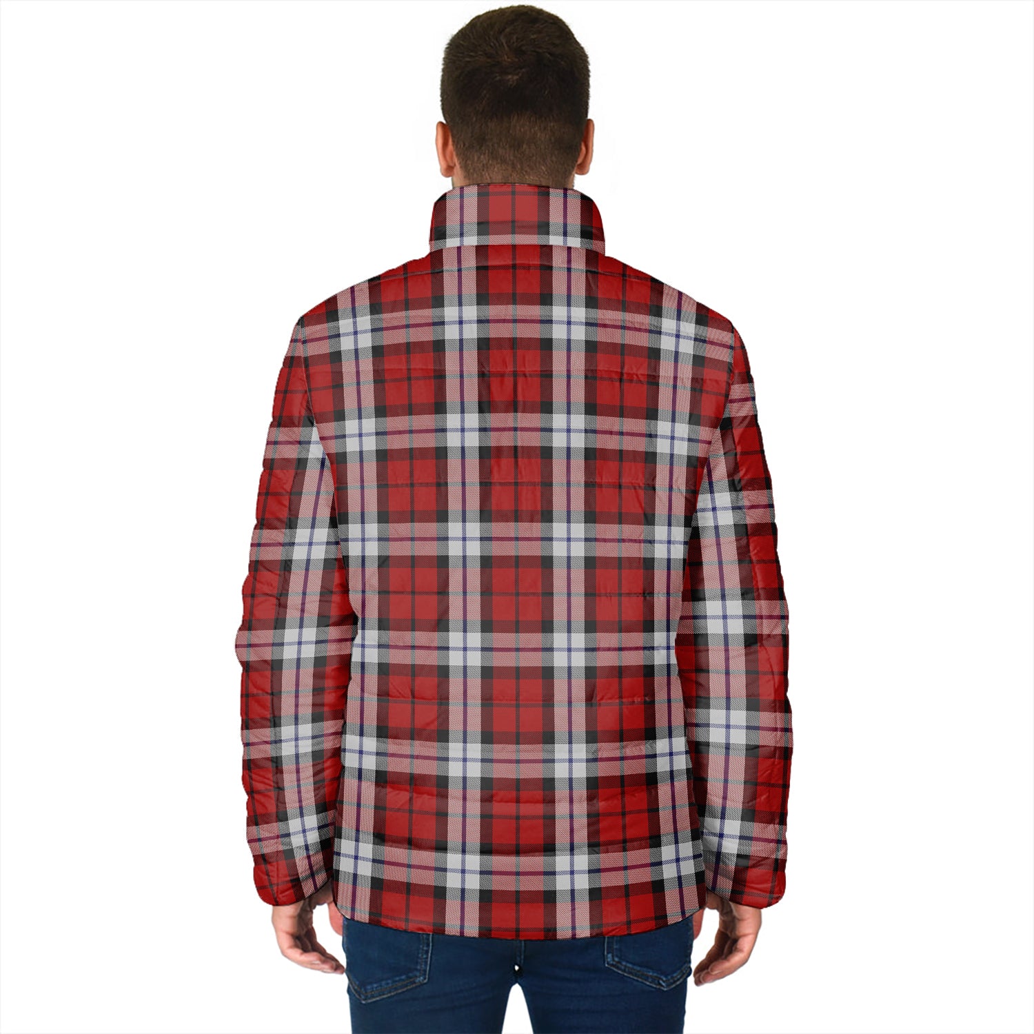 Brodie Dress Tartan Padded Jacket with Family Crest - Tartan Vibes Clothing