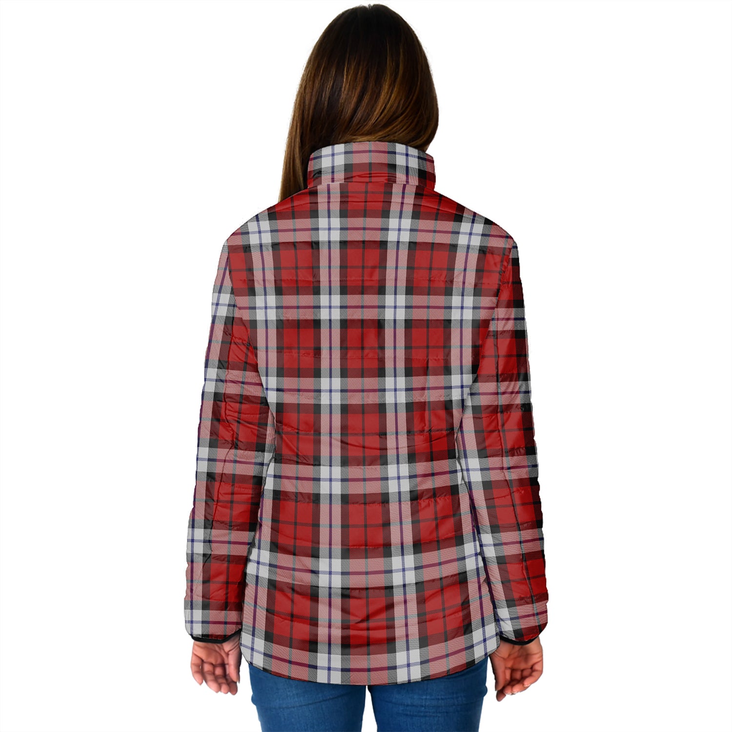 Brodie Dress Tartan Padded Jacket with Family Crest - Tartan Vibes Clothing