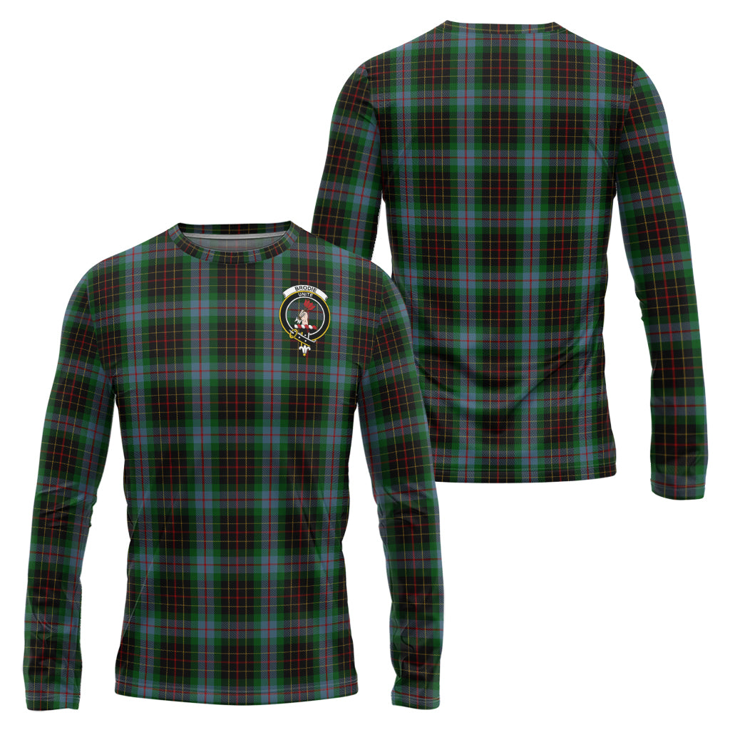 Brodie Hunting Tartan Long Sleeve T-Shirt with Family Crest Unisex - Tartanvibesclothing