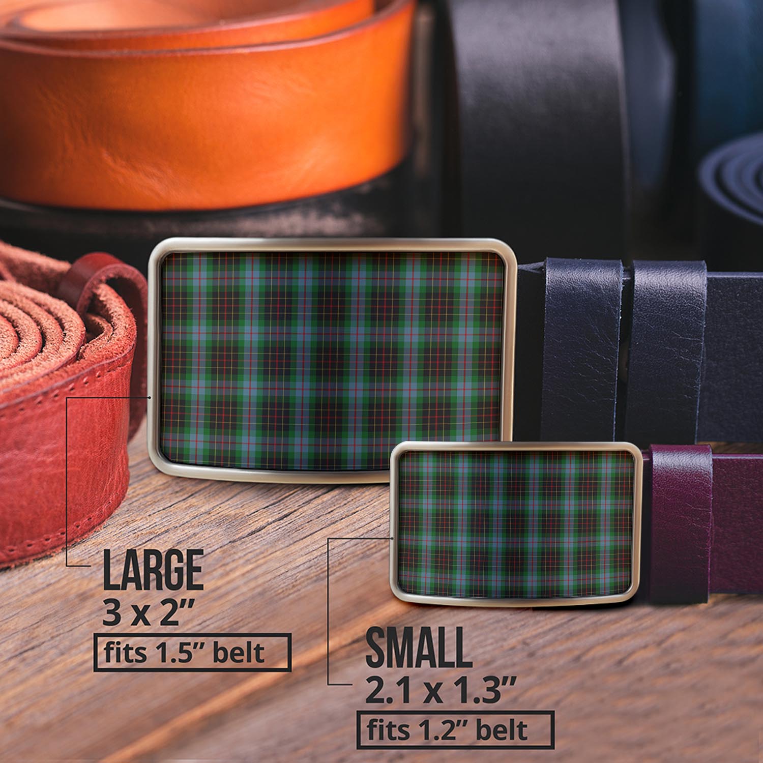 Brodie Hunting Tartan Belt Buckles - Tartan Vibes Clothing