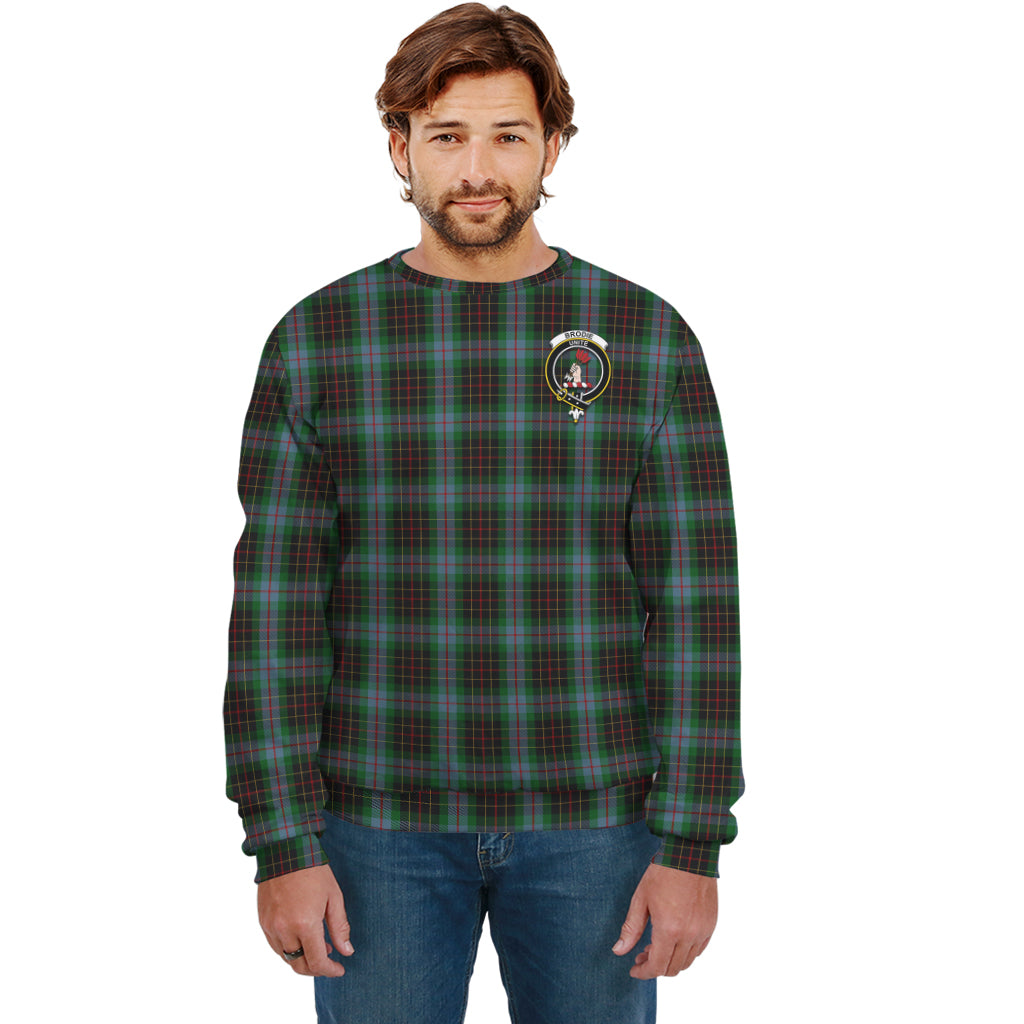 Brodie Hunting Tartan Sweatshirt with Family Crest Unisex - Tartan Vibes Clothing