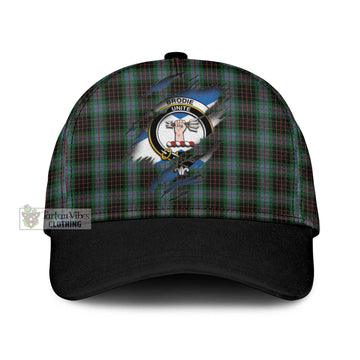 Brodie Hunting Tartan Classic Cap with Family Crest In Me Style