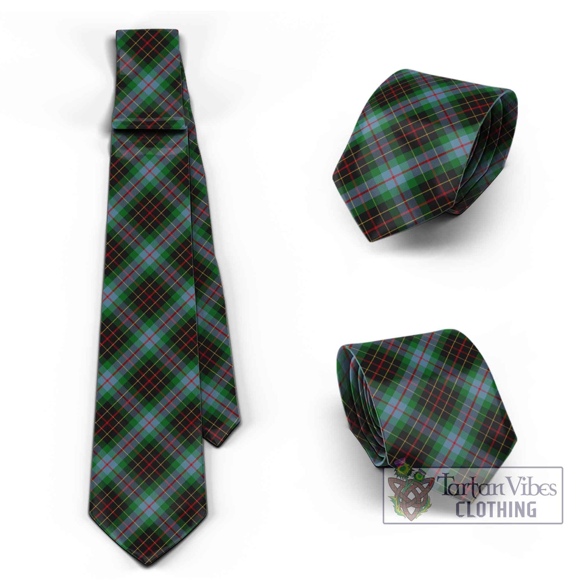 Tartan Vibes Clothing Brodie Hunting Tartan Classic Necktie Cross Style