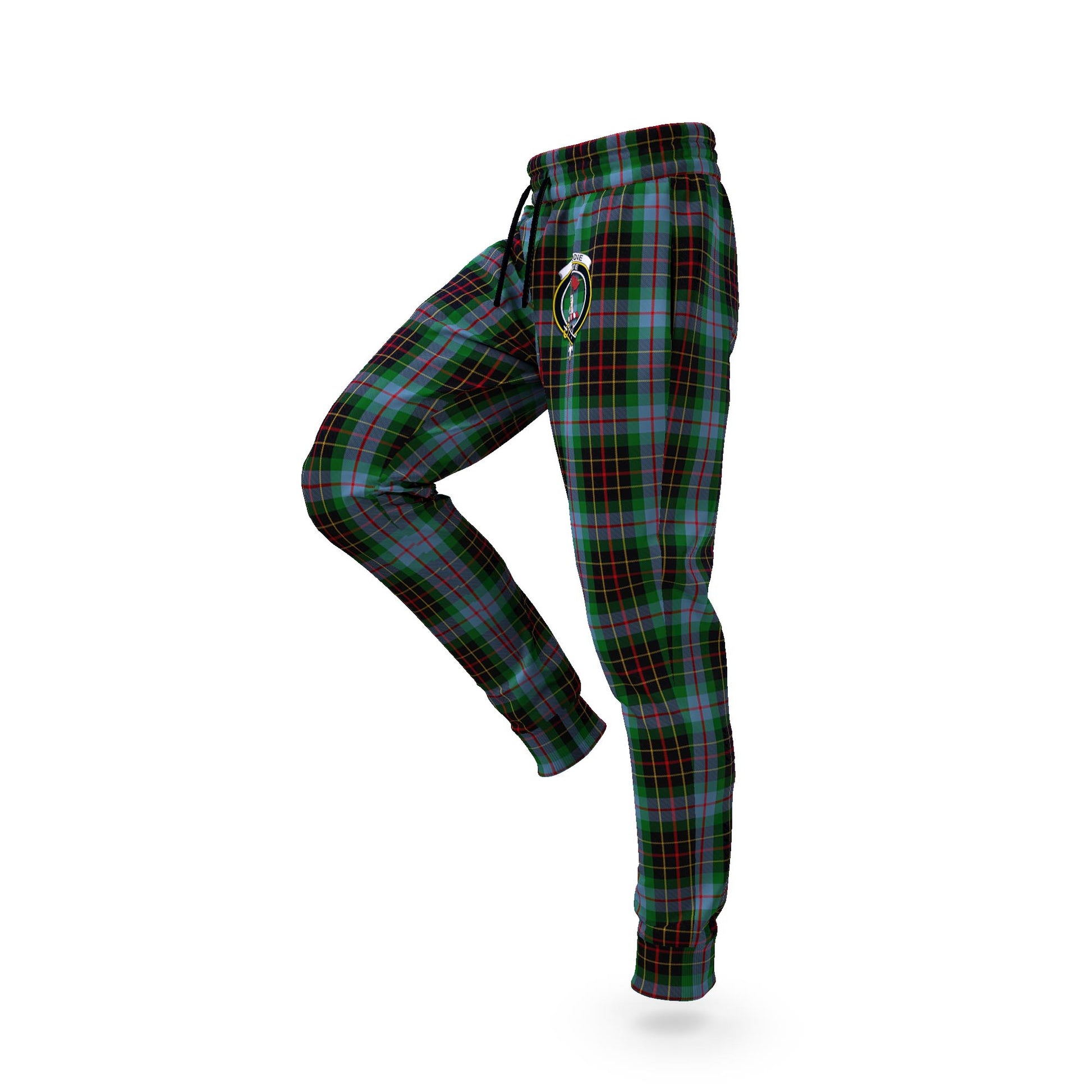 Brodie Hunting Tartan Joggers Pants with Family Crest S - Tartanvibesclothing