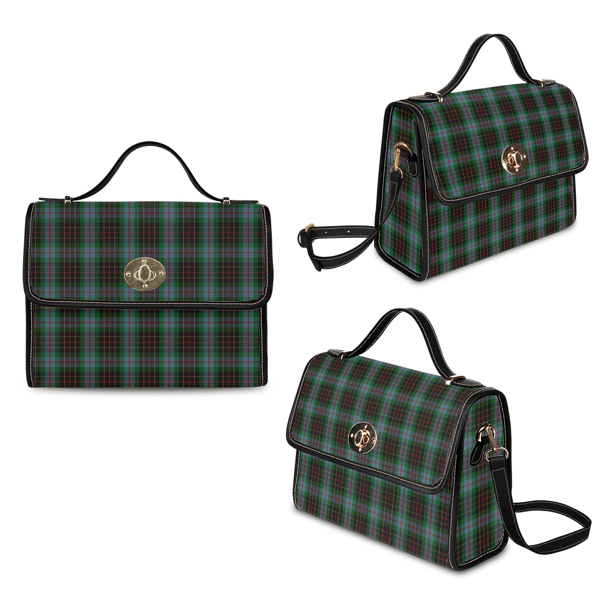 Brodie Hunting Tartan Leather Strap Waterproof Canvas Bag One Size 34cm * 42cm (13.4" x 16.5") - Tartanvibesclothing