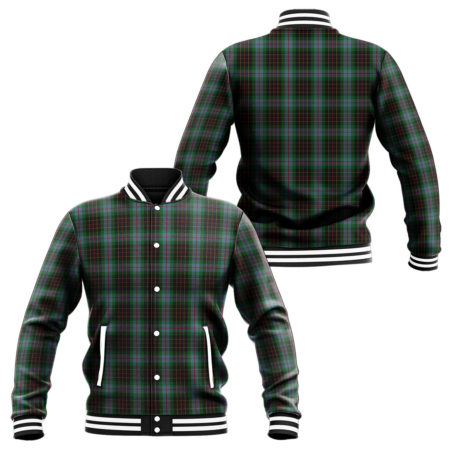 Brodie Hunting Tartan Baseball Jacket Unisex - Tartan Vibes Clothing