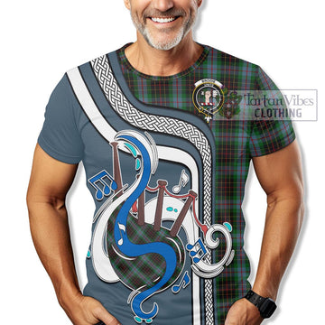 Brodie Hunting Tartan T-Shirt with Epic Bagpipe Style