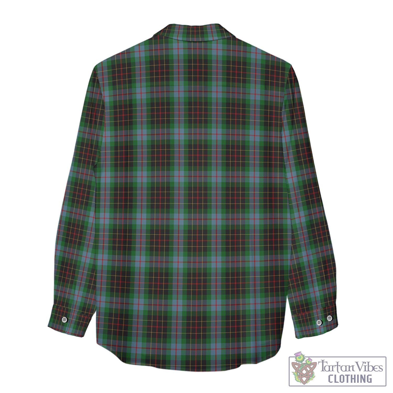 Tartan Vibes Clothing Brodie Hunting Tartan Womens Casual Shirt with Family Crest