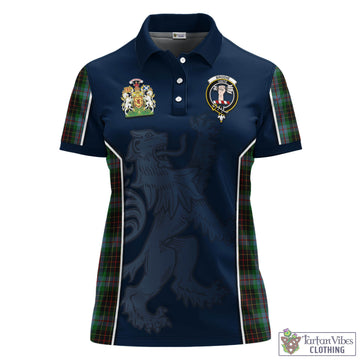 Brodie Hunting Tartan Women's Polo Shirt with Family Crest and Lion Rampant Vibes Sport Style