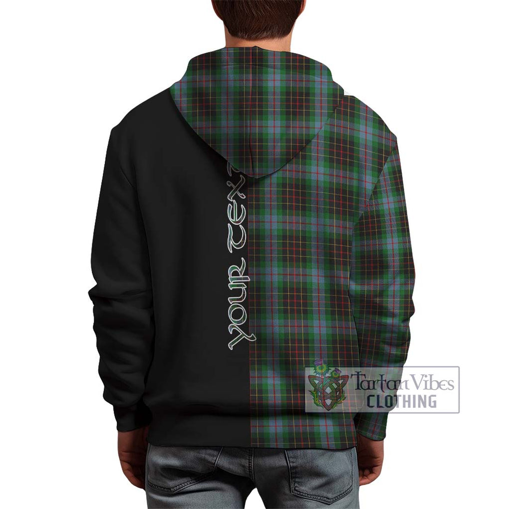 Brodie Hunting Tartan Hoodie with Family Crest and Half Of Me Style - Tartanvibesclothing Shop