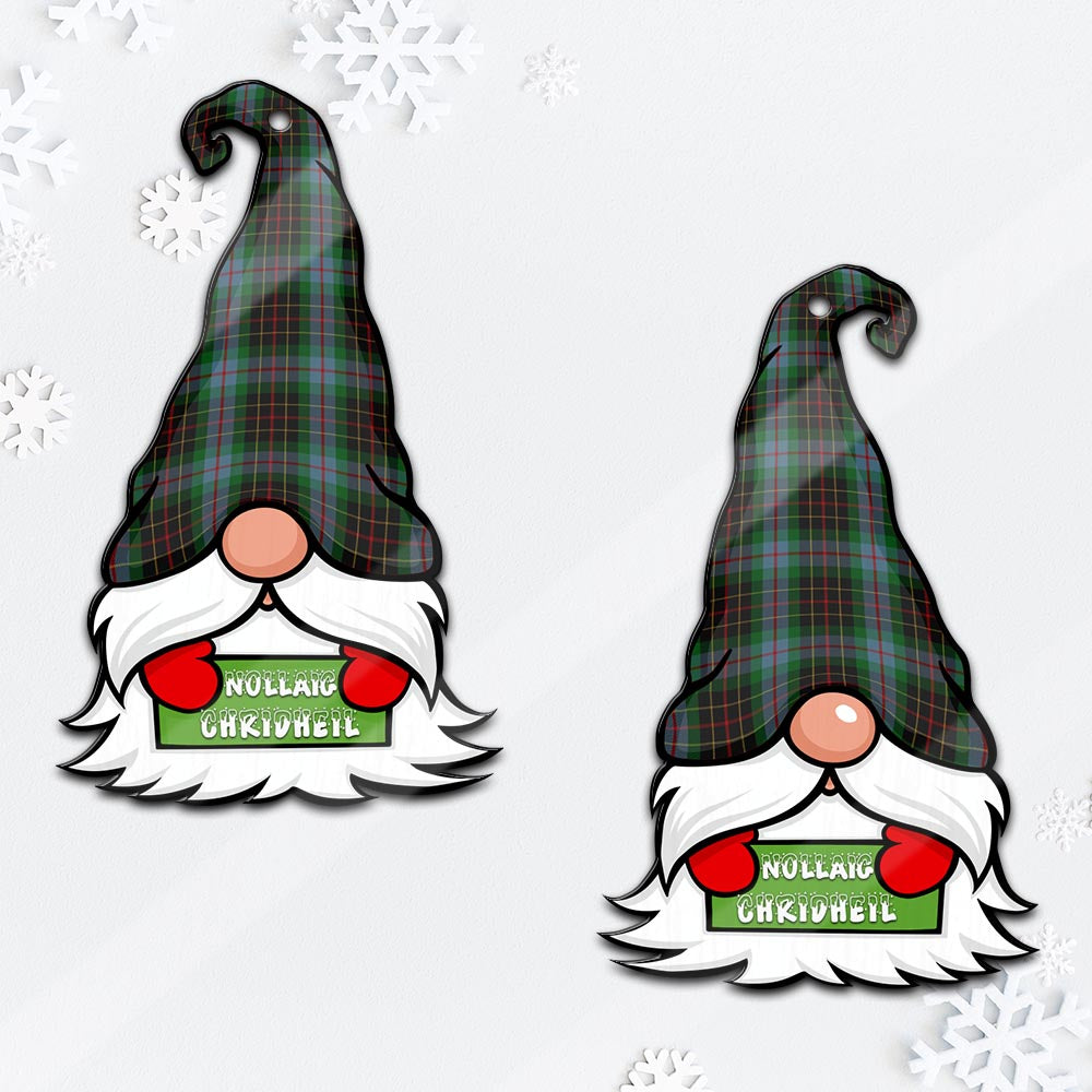 Brodie Hunting Gnome Christmas Ornament with His Tartan Christmas Hat - Tartan Vibes Clothing