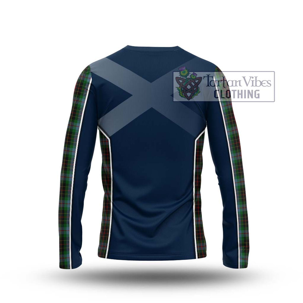 Brodie Hunting Tartan Long Sleeve T-Shirt with Family Crest and Lion Rampant Vibes Sport Style - Tartan Vibes Clothing