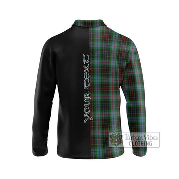 Brodie Hunting Tartan Long Sleeve Polo Shirt with Family Crest and Half Of Me Style