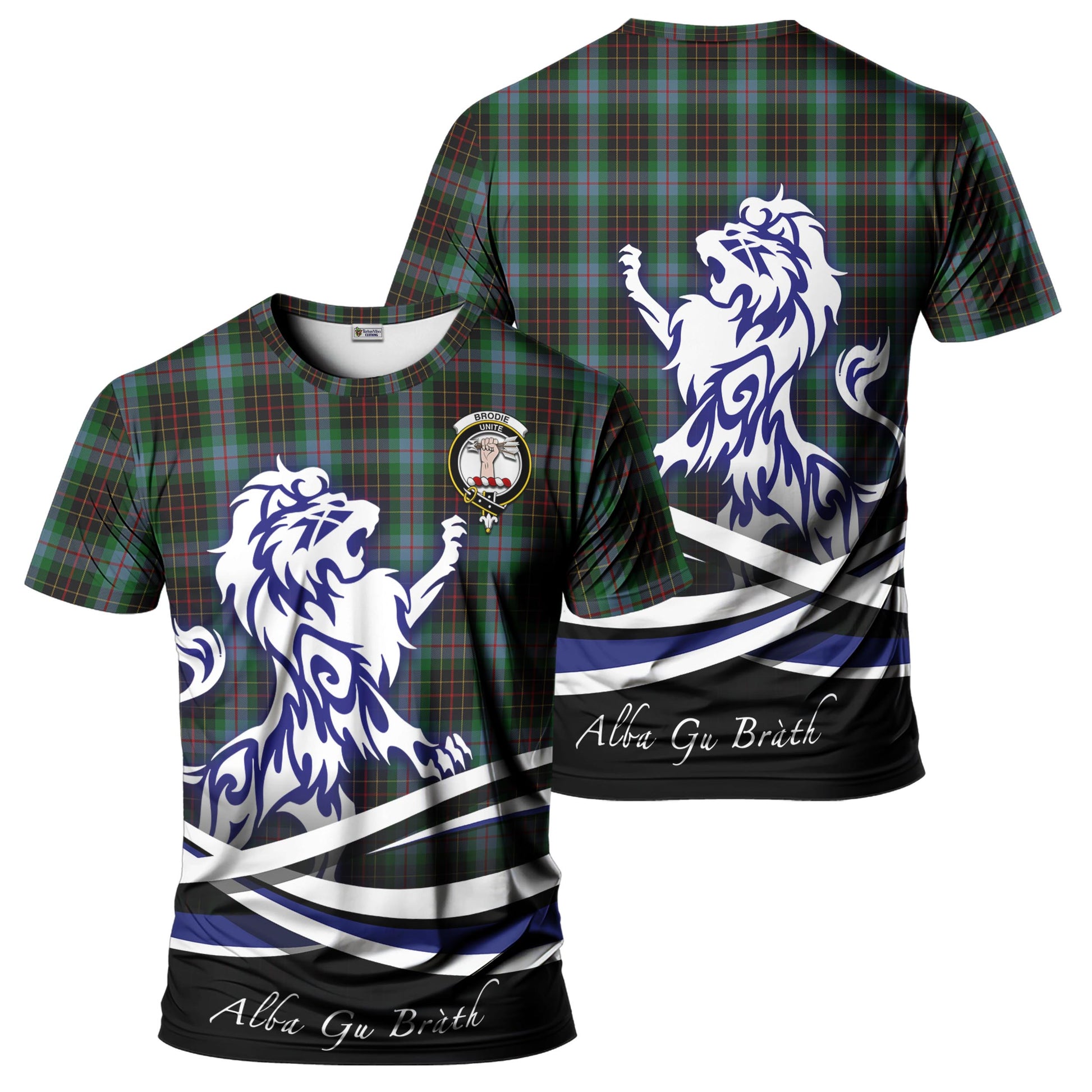 brodie-hunting-tartan-t-shirt-with-alba-gu-brath-regal-lion-emblem