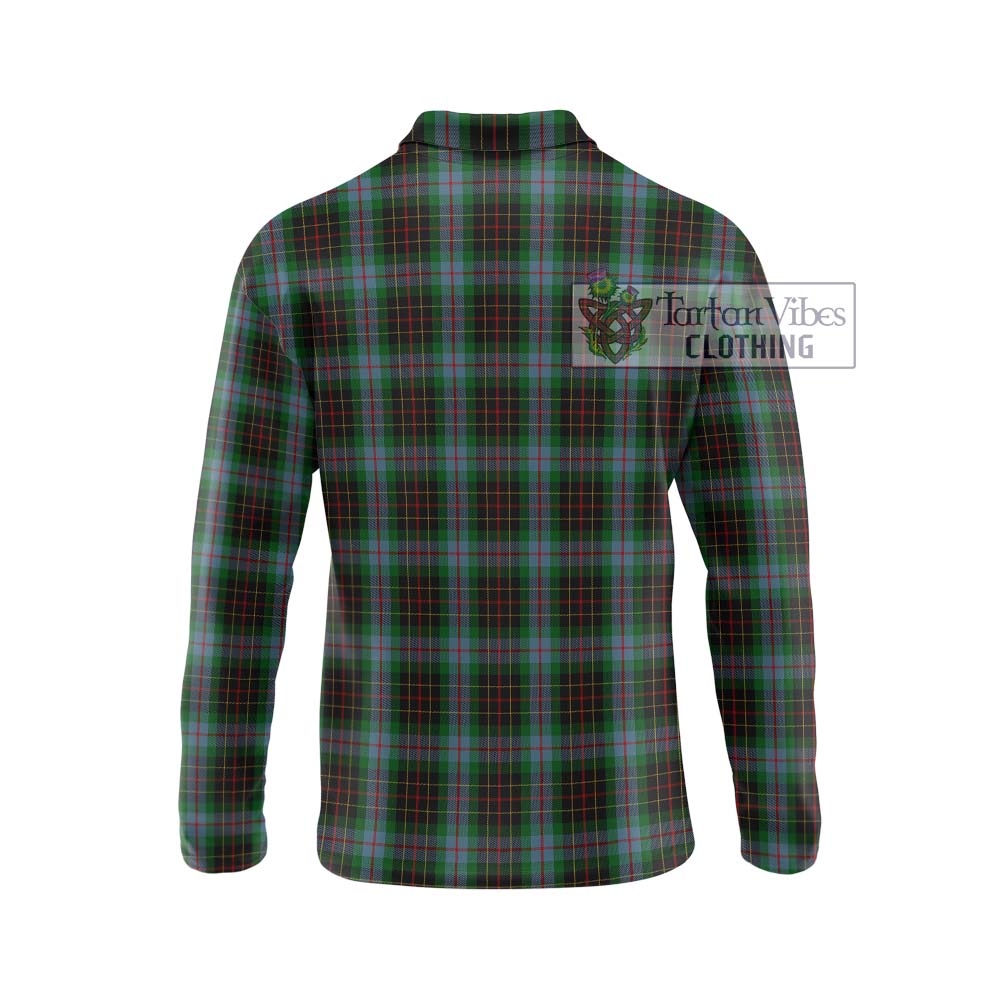 Brodie Hunting Tartan Long Sleeve Polo Shirt with Family Crest DNA In Me Style - Tartanvibesclothing Shop