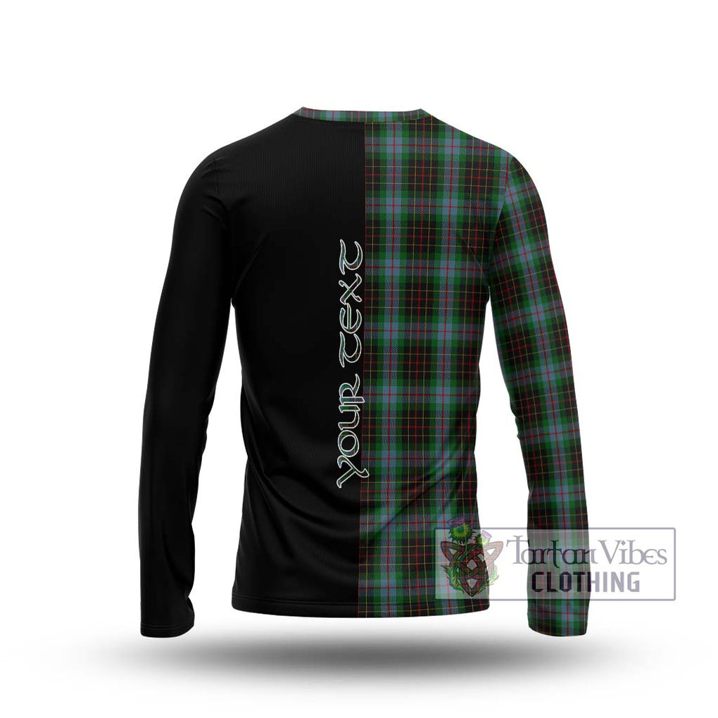 Brodie Hunting Tartan Long Sleeve T-Shirt with Family Crest and Half Of Me Style - Tartanvibesclothing Shop