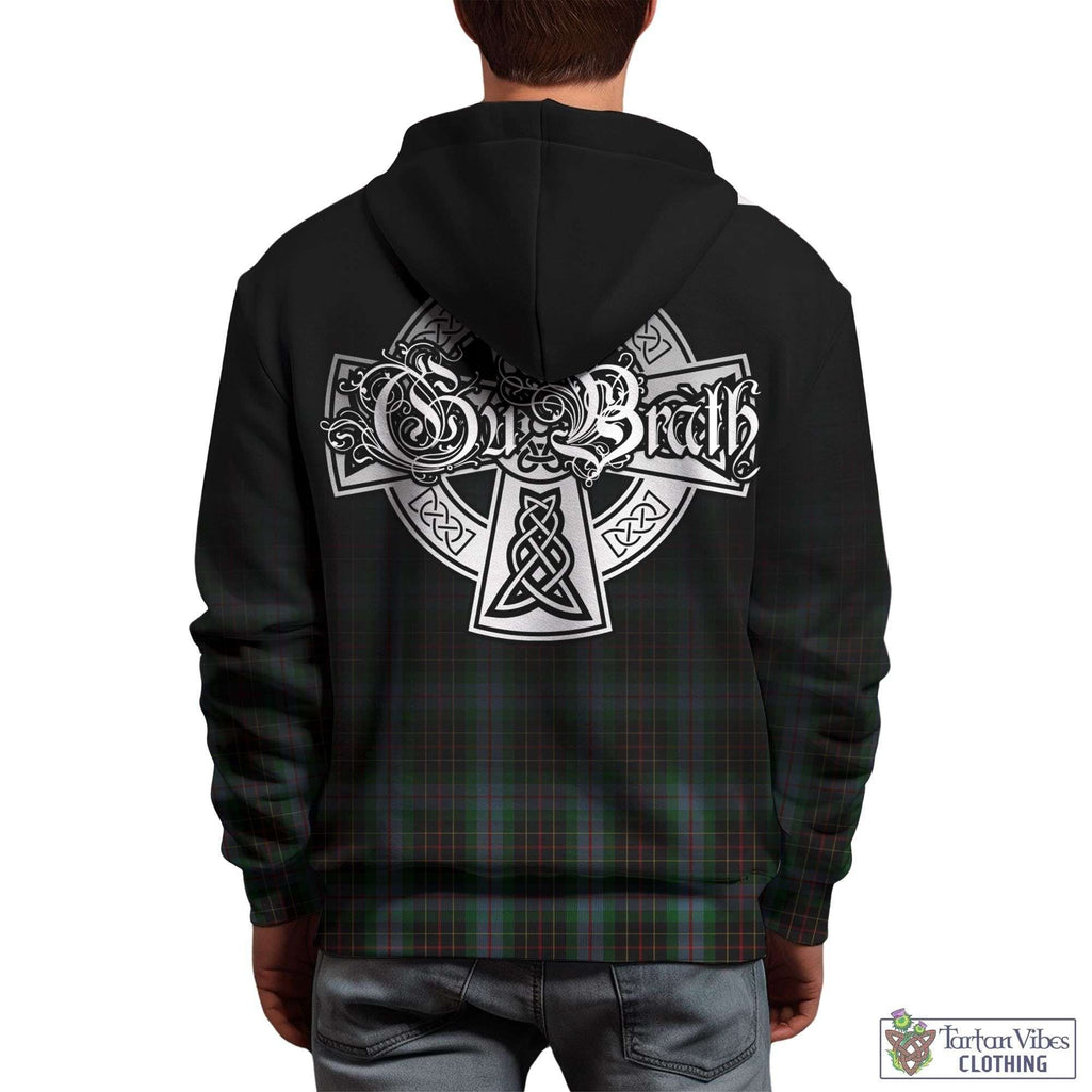 Tartan Vibes Clothing Brodie Hunting Tartan Hoodie Featuring Alba Gu Brath Family Crest Celtic Inspired