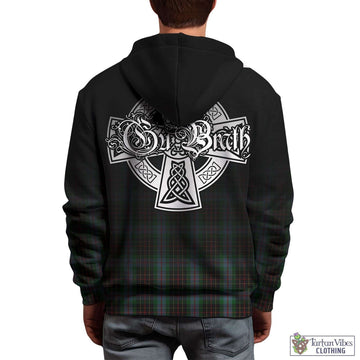 Brodie Hunting Tartan Hoodie Featuring Alba Gu Brath Family Crest Celtic Inspired