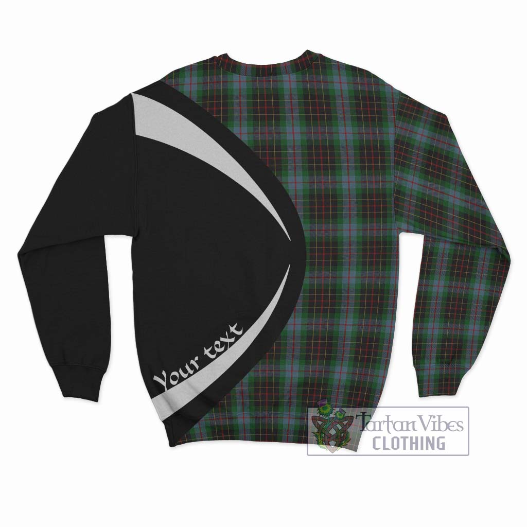 Brodie Hunting Tartan Sweatshirt with Family Crest Circle Style - Tartan Vibes Clothing