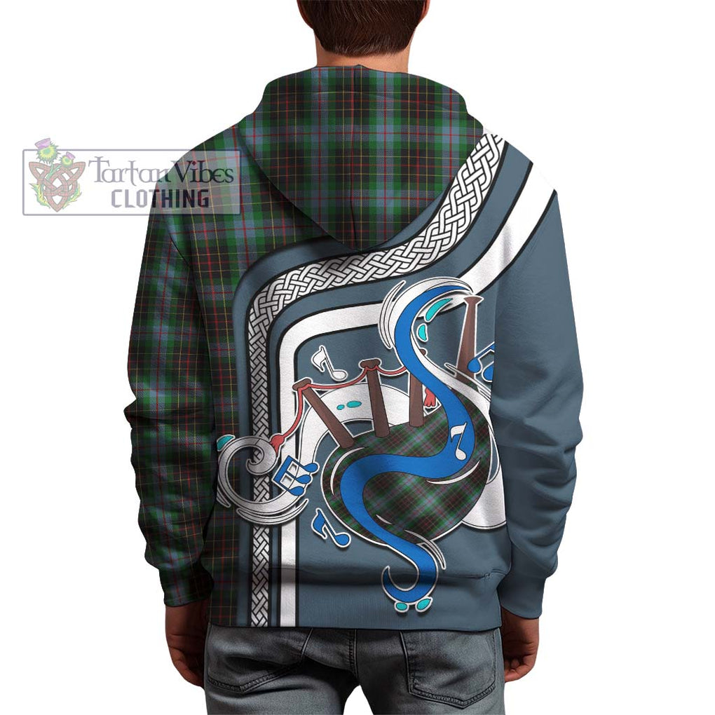 Brodie Hunting Tartan Hoodie with Epic Bagpipe Style - Tartanvibesclothing Shop