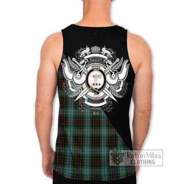 Brodie Hunting Tartan Men's Tank Top with Family Crest and Military Logo Style