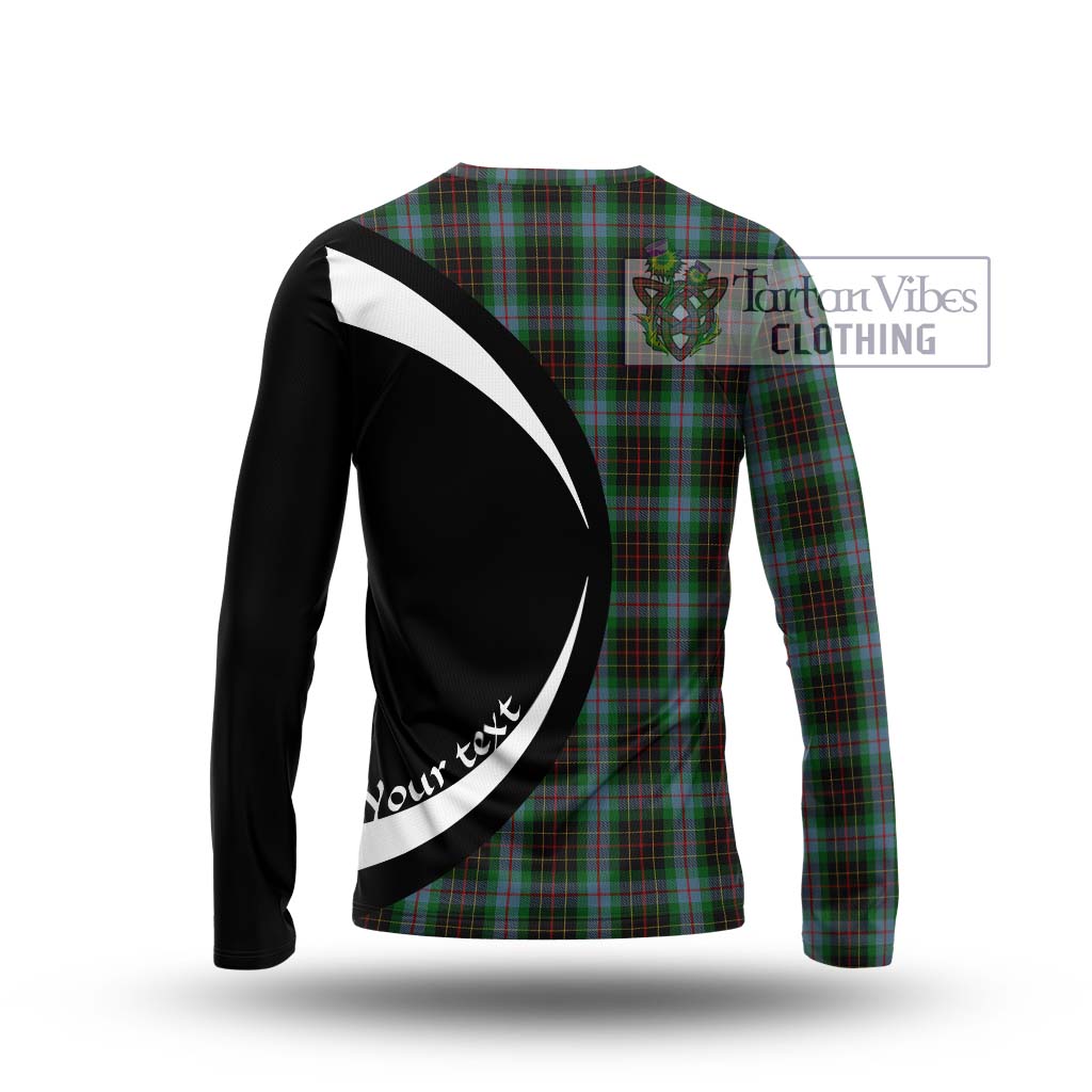 Brodie Hunting Tartan Long Sleeve T-Shirt with Family Crest Circle Style - Tartan Vibes Clothing