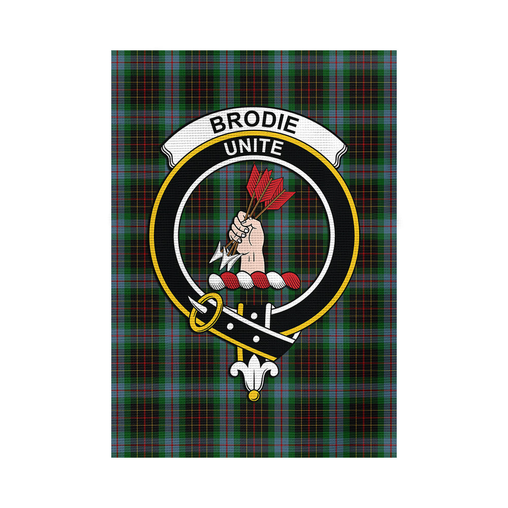 Brodie Hunting Tartan Flag with Family Crest - Tartan Vibes Clothing