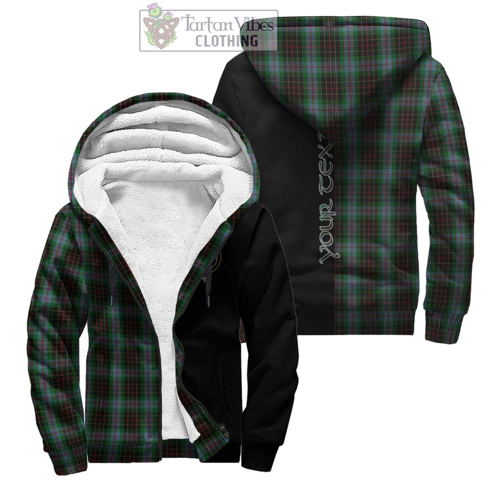 Brodie Hunting Tartan Sherpa Hoodie with Family Crest and Half Of Me Style Unisex - Tartanvibesclothing Shop