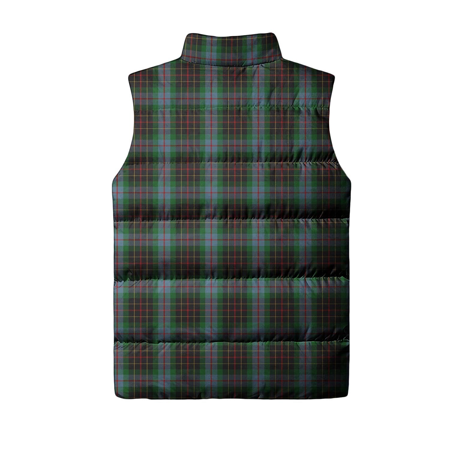 Brodie Hunting Tartan Sleeveless Puffer Jacket with Family Crest - Tartanvibesclothing