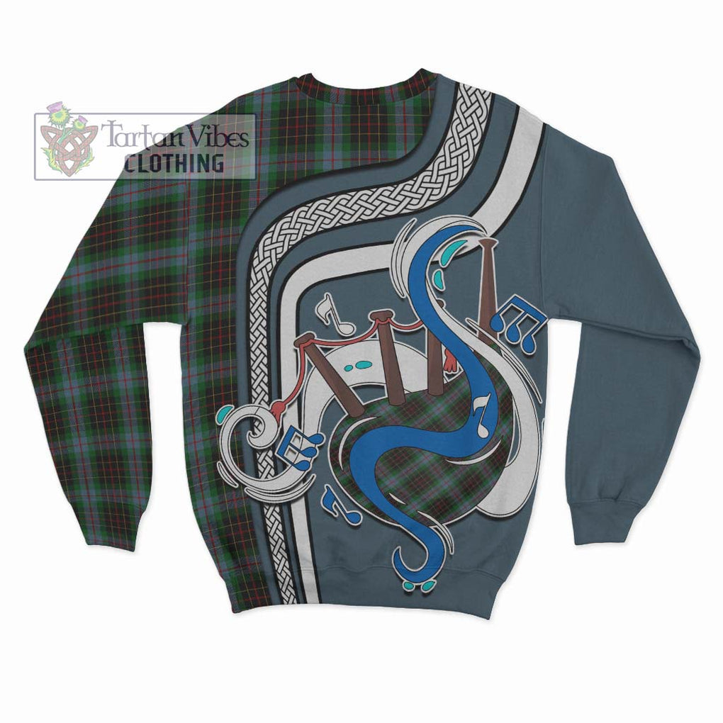 Brodie Hunting Tartan Sweatshirt with Epic Bagpipe Style - Tartanvibesclothing Shop