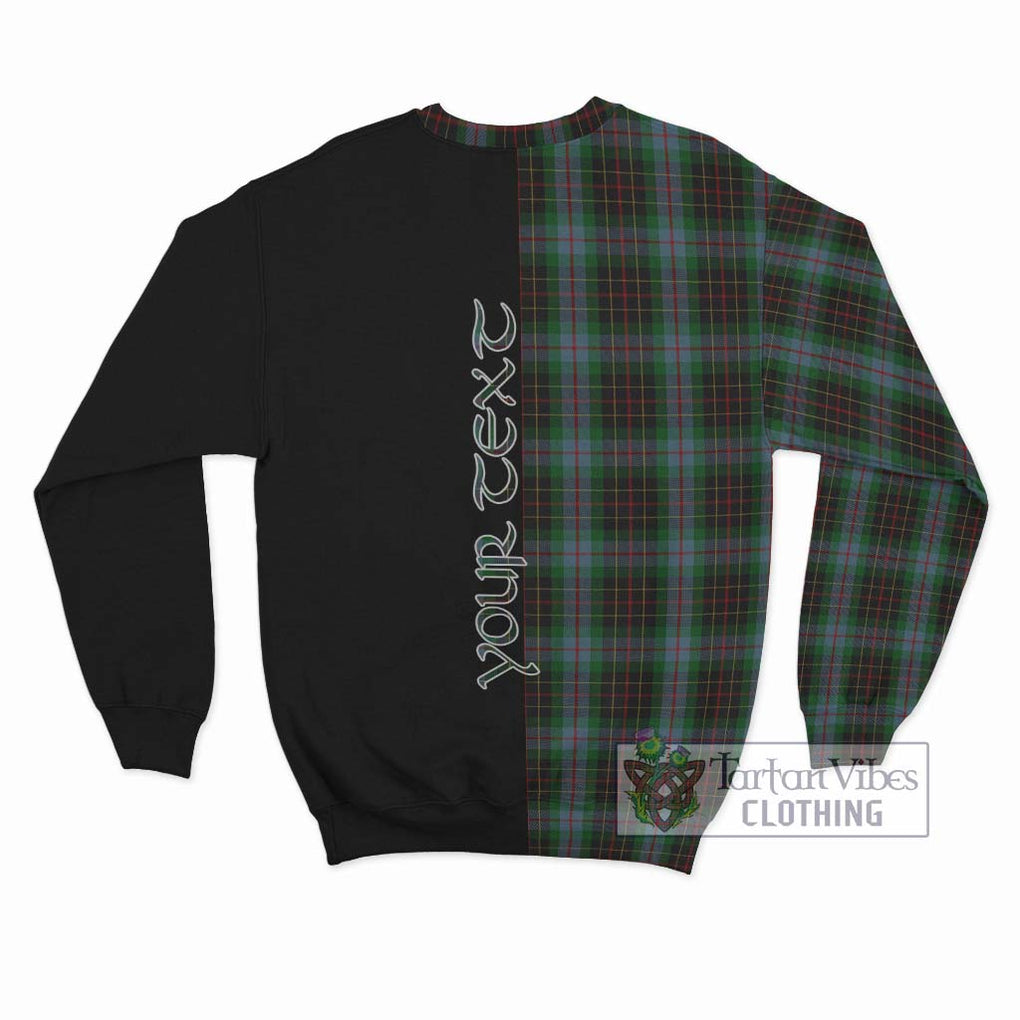 Brodie Hunting Tartan Sweatshirt with Family Crest and Half Of Me Style - Tartanvibesclothing Shop