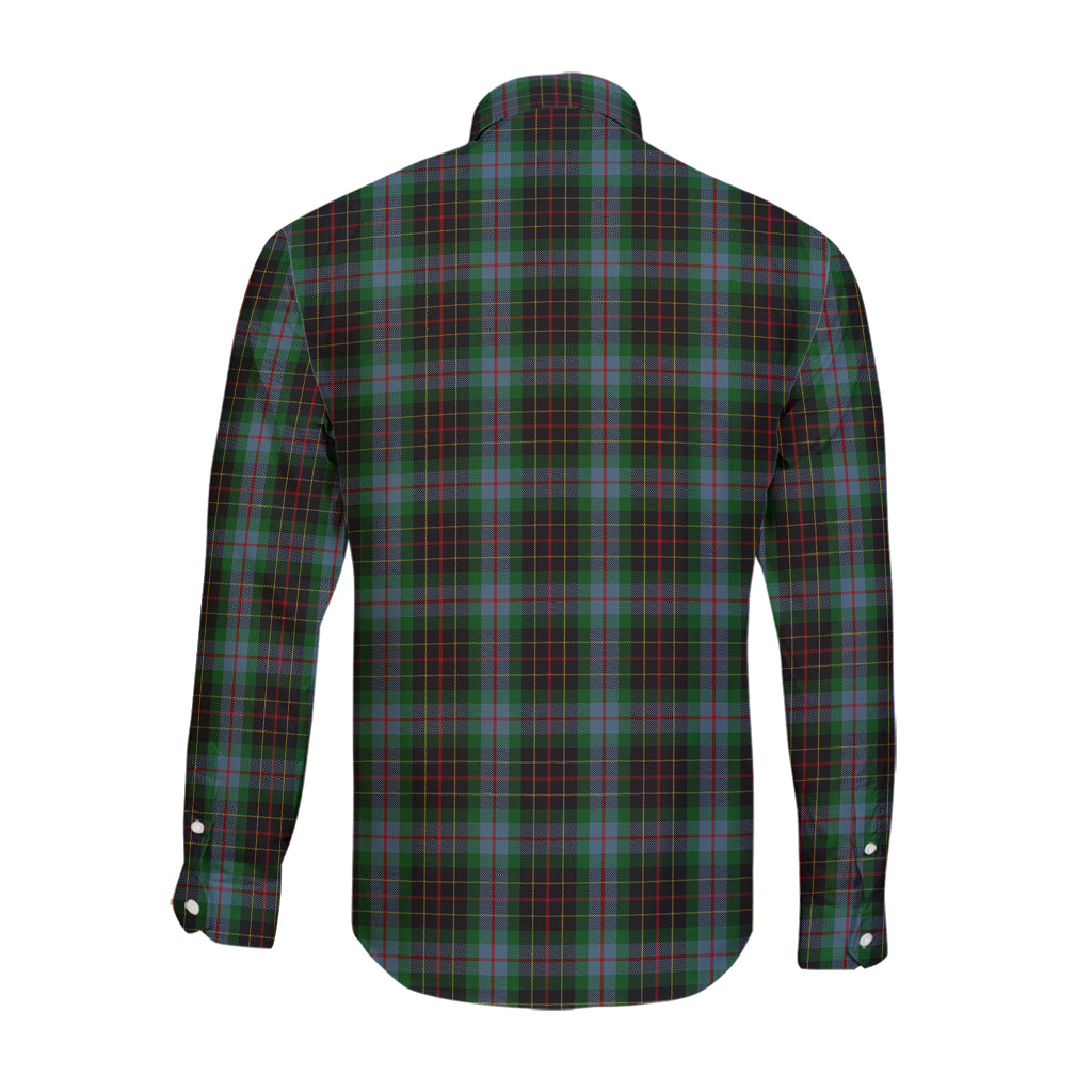 Brodie Hunting Tartan Long Sleeve Button Up Shirt with Family Crest - Tartanvibesclothing