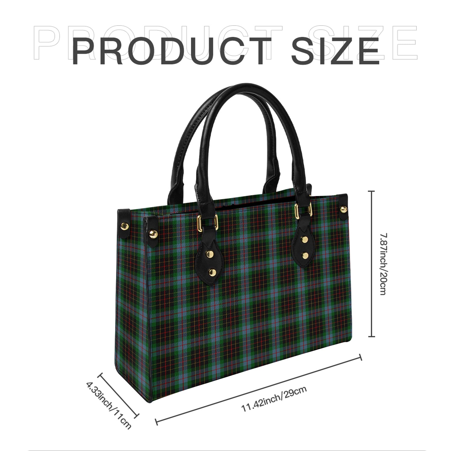 Brodie Hunting Tartan Leather Bag - Tartanvibesclothing