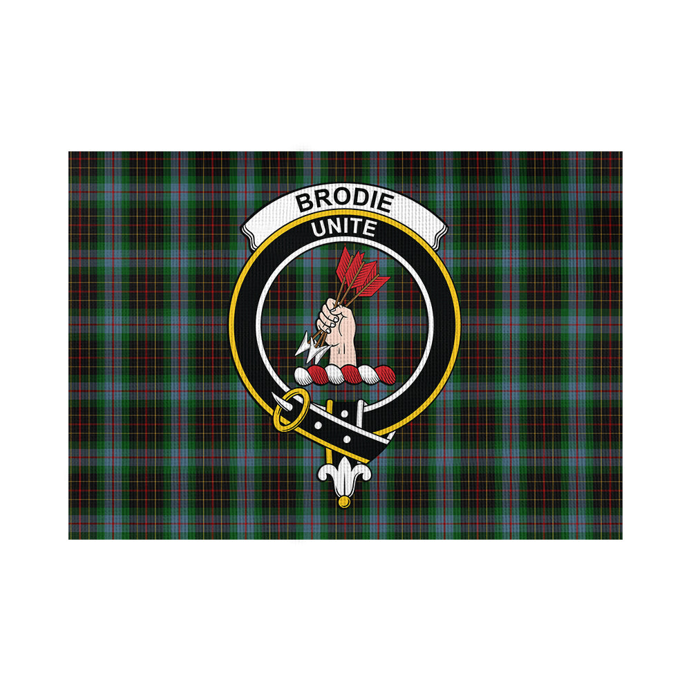 Brodie Hunting Tartan Flag with Family Crest - Tartan Vibes Clothing