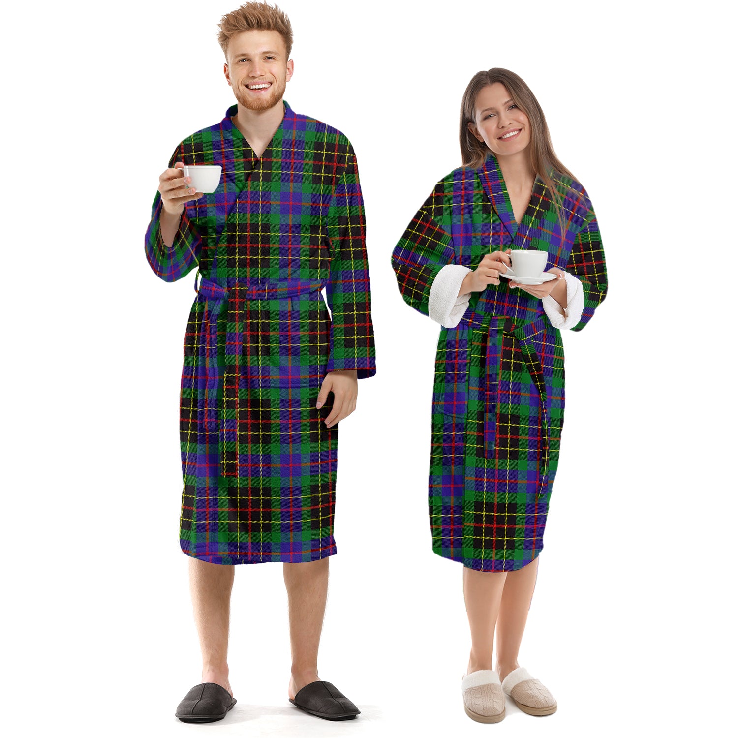 Brodie Hunting Modern Tartan Bathrobe Unisex S - Tartan Vibes Clothing