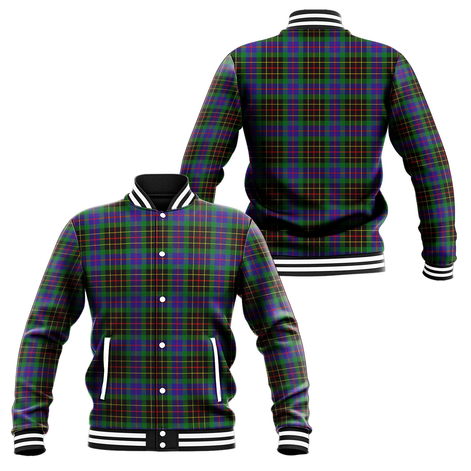 Brodie Hunting Modern Tartan Baseball Jacket Unisex - Tartan Vibes Clothing