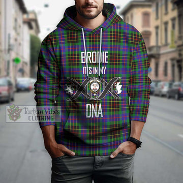 Brodie Hunting Modern Tartan Hoodie with Family Crest DNA In Me Style