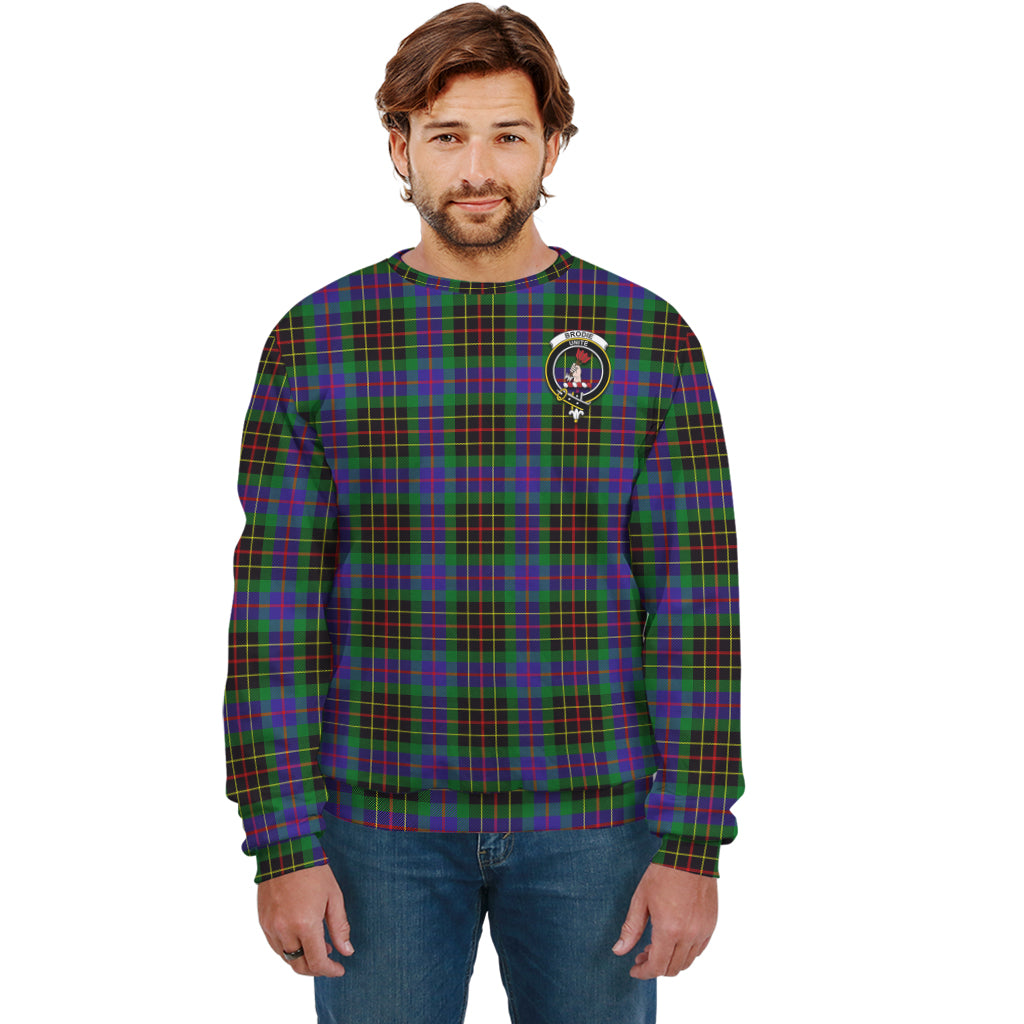 Brodie Hunting Modern Tartan Sweatshirt with Family Crest Unisex - Tartan Vibes Clothing