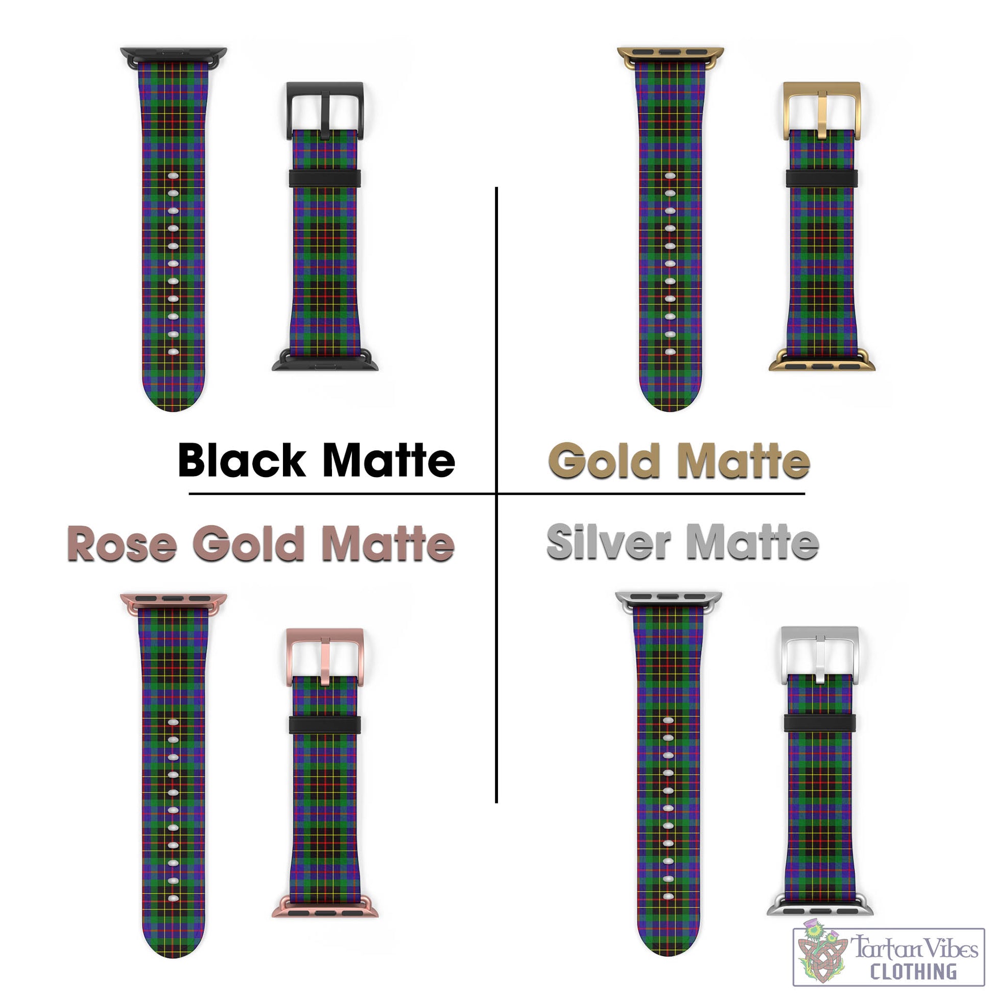 Tartan Vibes Clothing Brodie Hunting Modern Tartan Watch Band